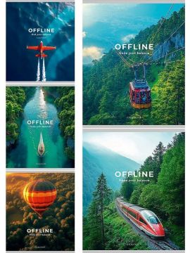 Тетрадь 48л А5 клетка скоба Природа и транспорт Проф-пресс 5/100