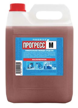Средство жидкое 5л моющее для поломоечных машин универсальное малопенное ПРОГРЕСС М 1/3