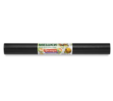 Мешок для мусора 180л рулон ПВД (90х110)-45 черный (лаванда) Z-сл ПРЕМИУМ 83г Ромашка (10шт) 1/12