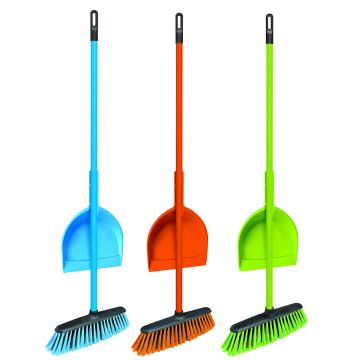 Совок д/мусора ЛЕНИВКА щетка для пола с совком Тандем AZUR 1/20