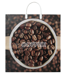 Пакет с пластмассовыми ручками (40х42)-90 Кофе 10/100 