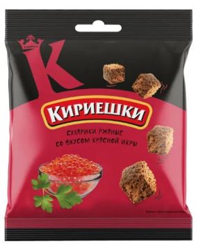 Продукты, Сухарики Кириешки со вкусом красной икры 40 гр 1/60