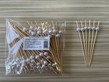 Пика для канапе Жемчужина 12см (100шт) 1/40