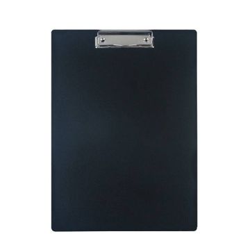 Доска-планшет с прижимом А4 1мм пластик черный Buro 1/28