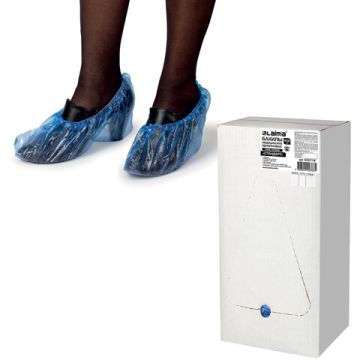 Чехол для обуви бахилы ЛАЙМА СТАНДАРТ(50пар )40х14 20мкм 1/6 (1000пар) (Клиент)