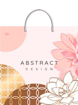 Пакет с пластмассовыми ручками (35х36)-85 Розовый беж Тико 10/100