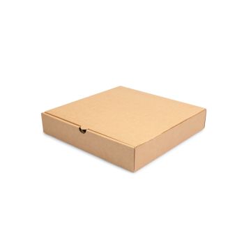Коробка под пиццу 250х250х40мм бурая гофро 50/50