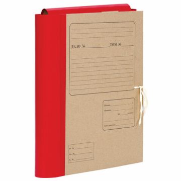 Папка архивная с завязками 80мм до 700л крафт 1/25 