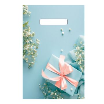 Пакет с вырубной ручкой (20х30)-30 Голубая мечта 100/3000 