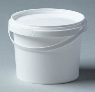 Ведро пищевое белое 0,8л 200/200