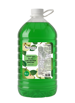 Средство жидкое для мытья посуды 5л HOME light Яблоко Hermes Industry 1/1
