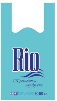 Пакет Майка ПНД (30+15)х54-18  Rio бирюзовый Д 100/1000