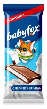 Продукты, Шоколад BabyFox молочный 35 г 1/30