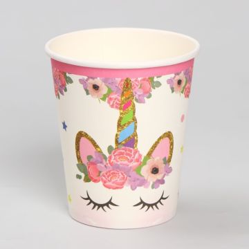Стакан бумажный 250мл Единорог (6шт) 1/500