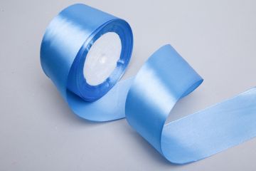 Лента атласная 50мм 23м синяя 1/1