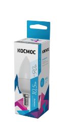 Лампа светодиодная 10,5W 4500K E14 220V CN свеча Космос 1/10/80