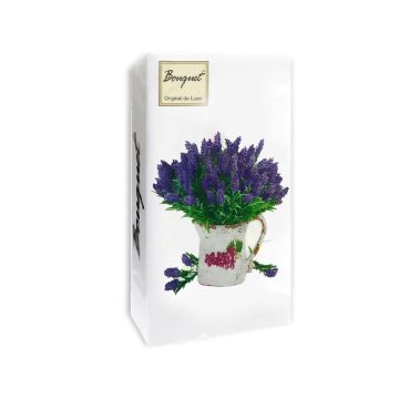 Салфетки (33х33) 2-сл 1/8 Bouquet Original de Lux Лаванда (20) 1/12
