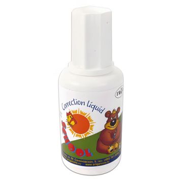 Корректирующая жидкость штрих 20мл с кисточкой Школьник ГАММА 1/10/70