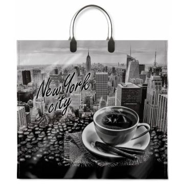 Пакет с пластмассовыми ручками (34х37)-80 Нью Йорк 10/100