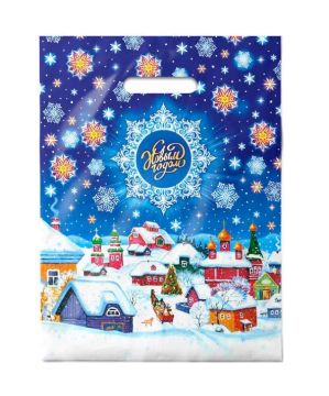 НГ Пакет с вырубной ручкой (30х40)-30 ПВД Стужа 50/1000