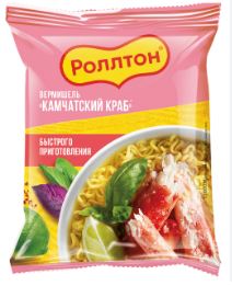 Продукты, Лапша Ролтон Краб камчатский 90гр 1/1