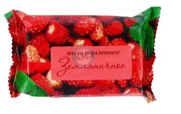 Мыло туалетное 100гр в обертке п/п  Земляничное Калужский МЗ 1/80