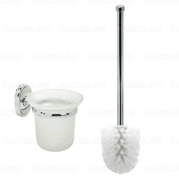 Ерш для унитаза LAIMA подставка из толстого стекла крепление к стене хром сталь 1/20 (Клиент)