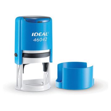 Оснастка для печатей оттиск D=42 синий TRODAT 46042 IDEAL корпус круглый синий 1/1 