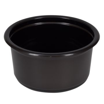 Контейнер ПП 350мл d-115мм h-58,6мм СпК-115 круглый черный ПолиЭР ПОС53106 (крышка 428595) 50/500