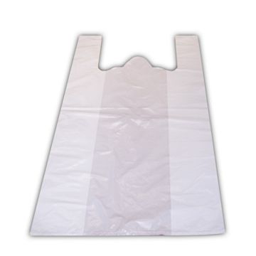 Пакет Майка ПНД (42+20)х72-25 белая 100/500