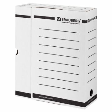 Короб архивный с клапаном А4 (260х325мм) 100мм до 900л BRAUBERG 1/50 