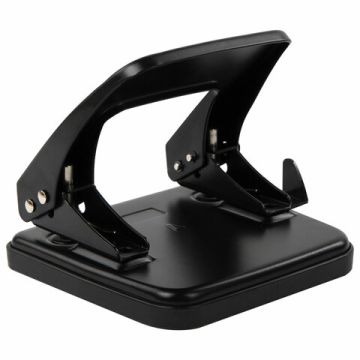 Дырокол на 25листов металлический черный BRAUBERG