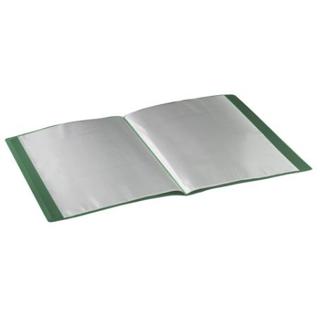 Папка  10 вклад. STAFF, зеленая, 0,5мм, 225691