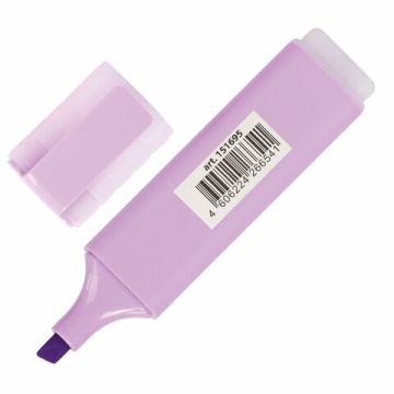 Текстовыделитель лавандовый линия 1-5 мм BRAUBERG ORIGINAL PASTEL 1/12