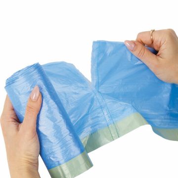 Мешок для мусора 60л рулон ПНД (55х62)-12 синие Лайма (20шт) 1/20 (клиент)