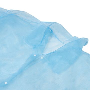 Халат на кнопках голубой одноразовый ХL (10шт) снаблайн 1/10 (Клиент)