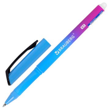 Ручка Пиши-стирай гелевая синяя 0,7мм линия 0,5мм BRAUBERG Grade 1/24/864 (Клиент)
