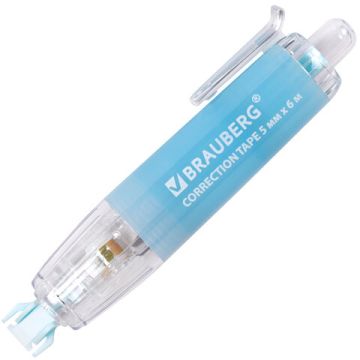 Корректирующая лента 5мм х 6м ассорти BRAUBERG PASTEL 1/24