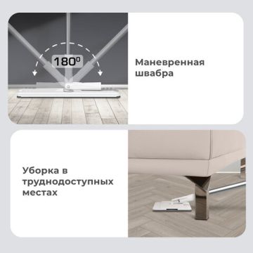 Набор для уборки ведро 12л/9л 2х камерное 2 насадки рукоятка 134-154см NeoMop XL LAIMA 1/4 (Клиент)