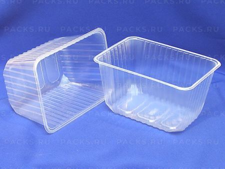 Контейнер ПП 1500мл (186х132) Кларити (крышка 464336) 100/500 
