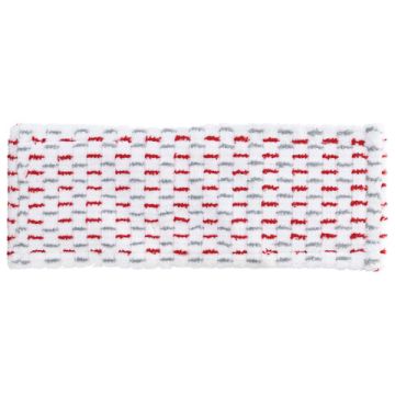 Швабра для пола плоская PERKLIN насадка микрофиб/абразив 40х10см 1/12 (Клиент)