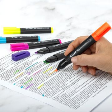 Текстмаркеры НАБОР 6шт ассорти линия 1-5 мм Basic Budget HL-02N 1/12/144 (Клиент)