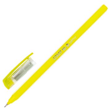 Ручка шариковая синяя масляная узел 0,7мм линия 0,35мм STAFF Basic OBP-312 1/50/3000