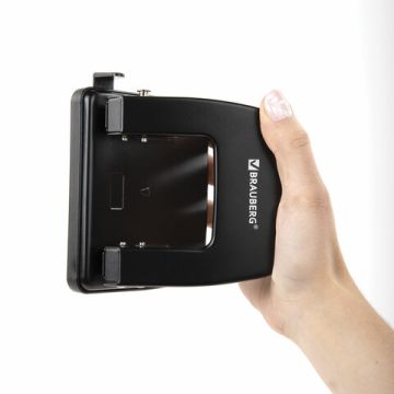 Дырокол на 25листов металлический черный BRAUBERG