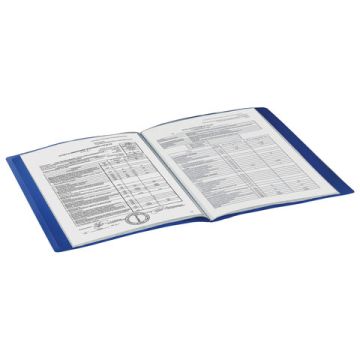 Папка  20 вклад. STAFF синяя 0,5мм 1/5/60 (Клиент)