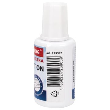 Корректирующая жидкость штрих 20мл флакон с кисточкой быстросохнущая EXTRA BRAUBERG 1/10 (Клиент)