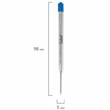 Стержень шариковый синий 98мм узел 1мм линия металл PARKER Gakant 1/20/480 (Клиент)