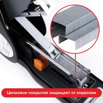 Скобы №26/6 1000шт до 30л BRAUBERG 1/10