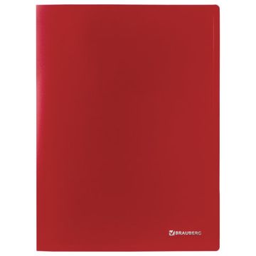 Папка на 2 кольца 25мм до 170 листов 0,5мм красная BRAUBERG Office 1/40 (клиент)