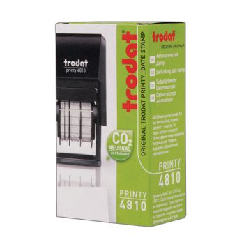 Датер-мини месяц цифрами для банка оттиск 204мм синий, корпус черный TRODAT 4810 BANK 1/10 (клиент)